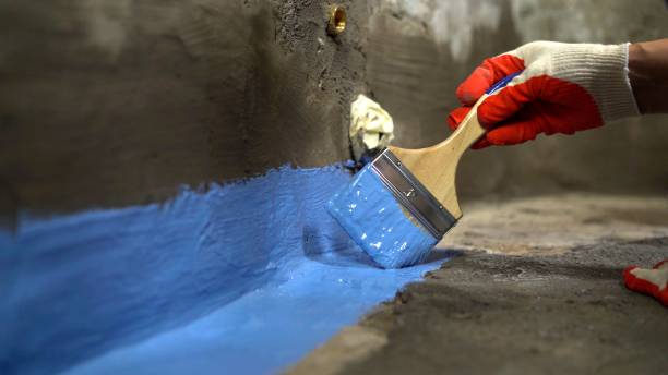 Commercial Basement Waterproofing project at a Lincoln Park, MI business property by SJ Waterproofing Pros
